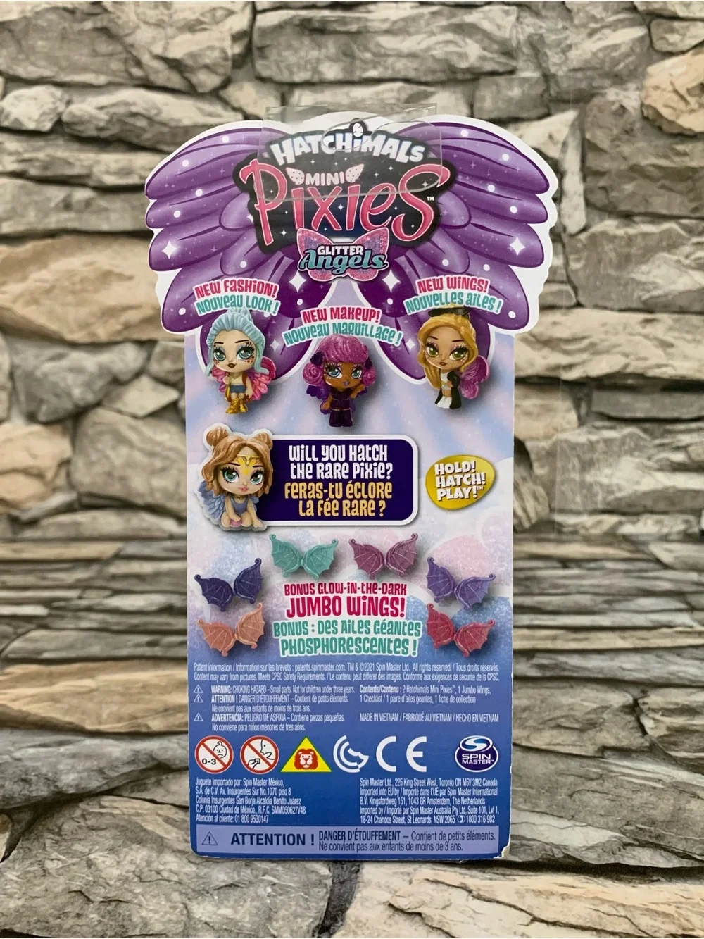 Hatchimals Mini Pixies Glitter Angels Mystery Doll Jumbo Wings Fashion Toy Set